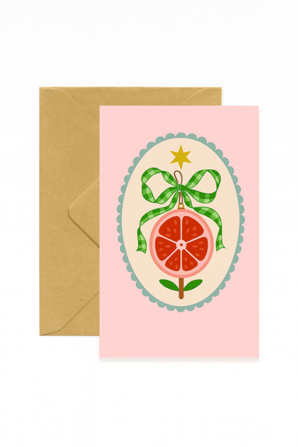 Citrus Blush Christmas Card