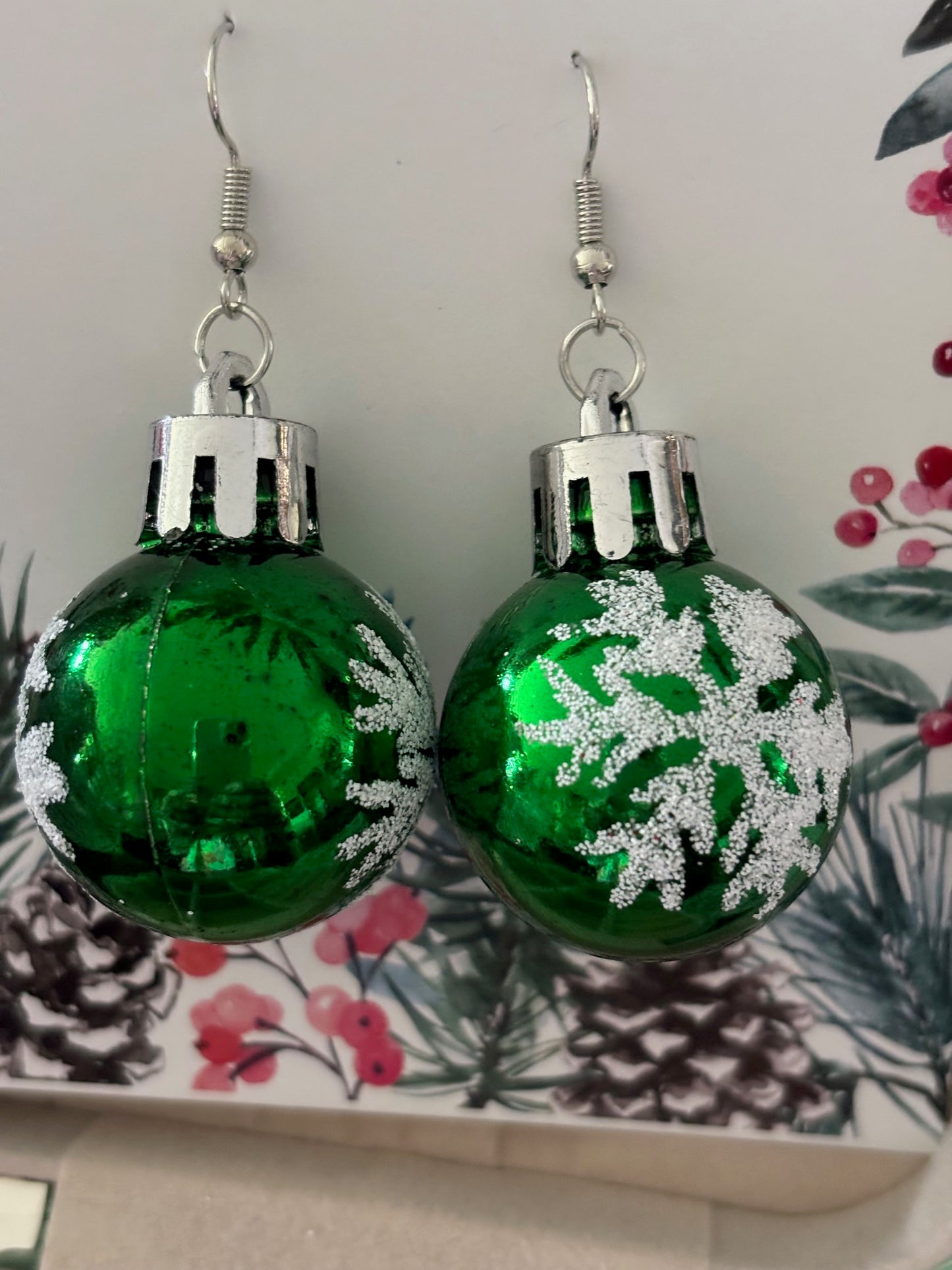 Christmas Bauble Drop Earrings