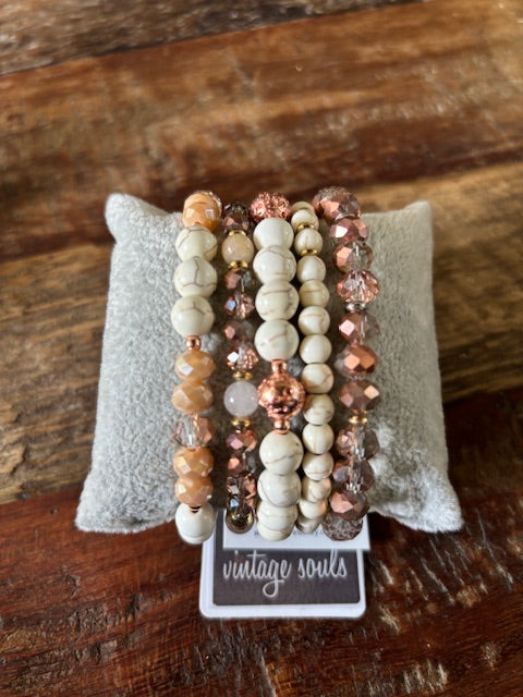 Vintage Souls Handmade Bracelet - Rosie Rosegold