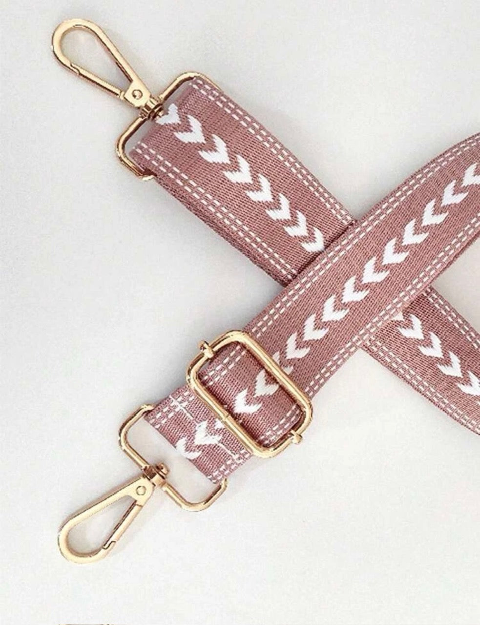 Pink Geo Crossbody Bag Strap