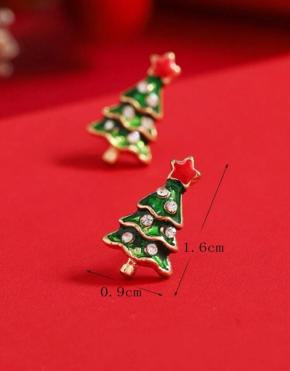 Christmas Tree Stud Earrings