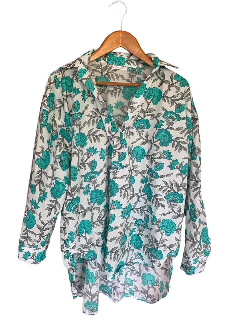 Jaipur Print Resort Top - Sagree Geo Turquoise