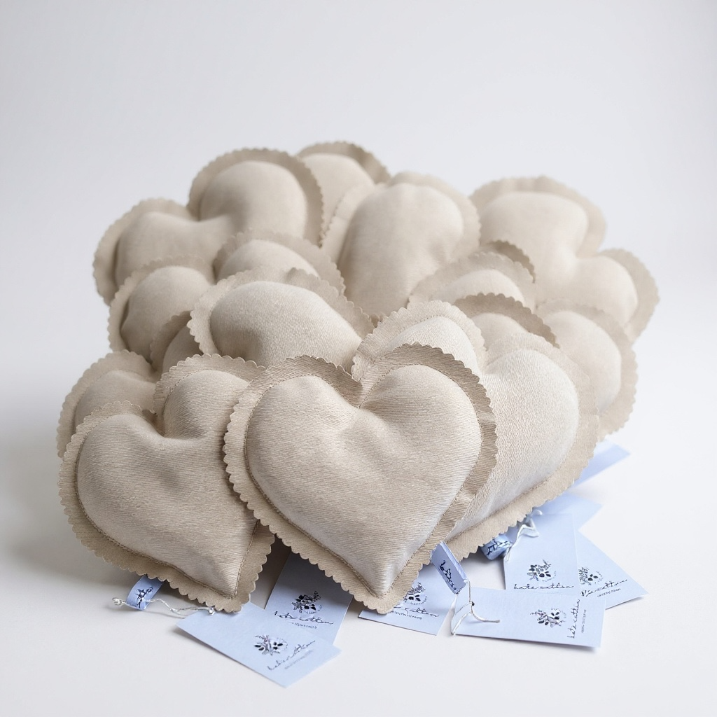 Ravioli Scented Heart Sachet- French Pear