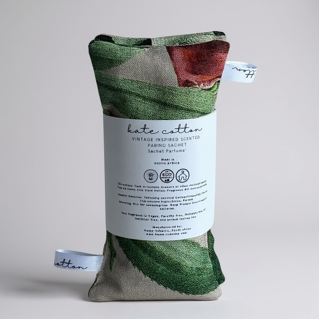 kate cotton lemongrass, lime & ginger vintage style scented sachets