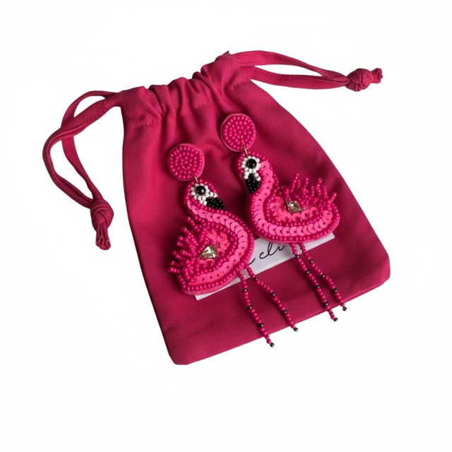 Flamingo Earrings - Pink