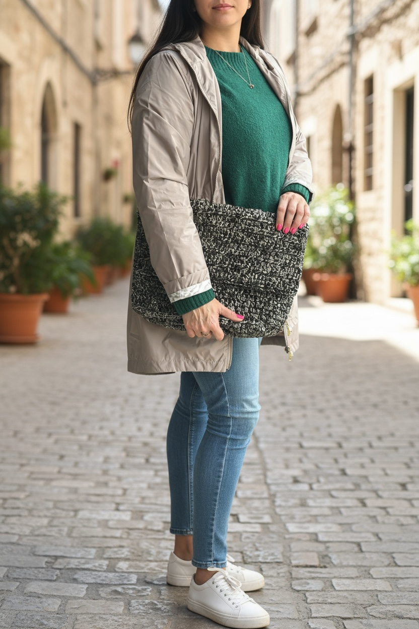 Rewind Office Bag - Black & Natural