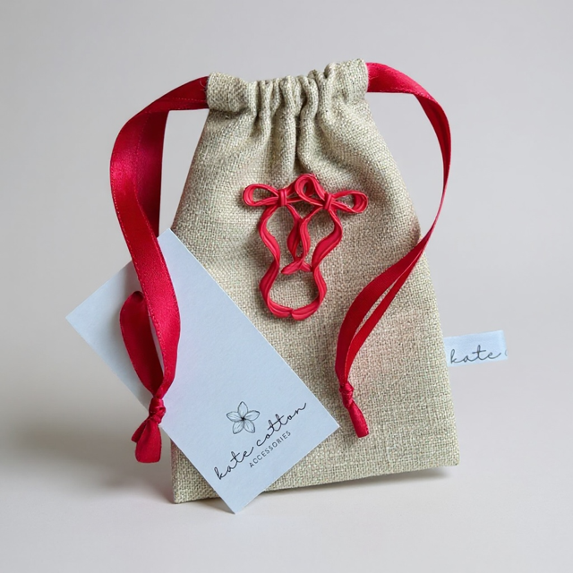 Christmas Bow Christmas Earrings