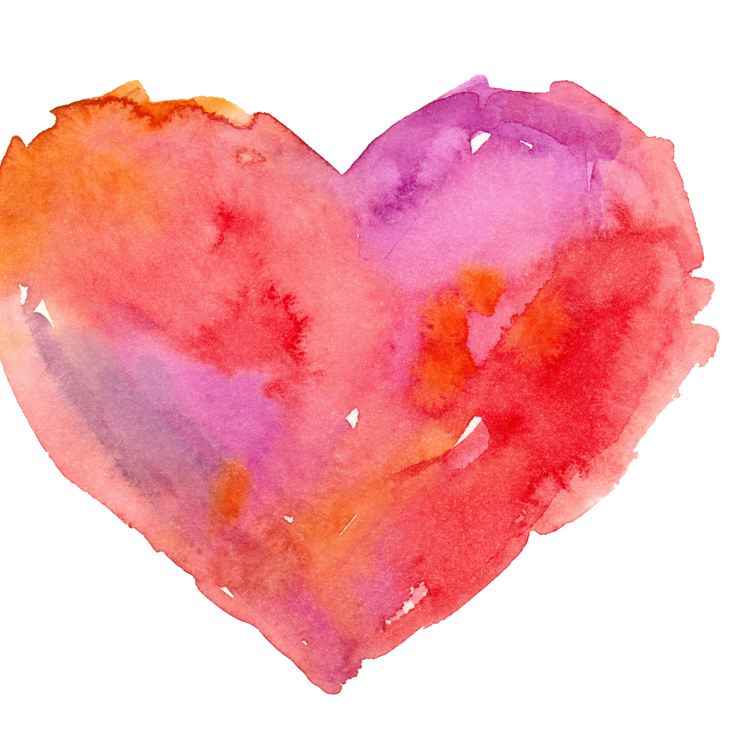 Watercolour Heart Card