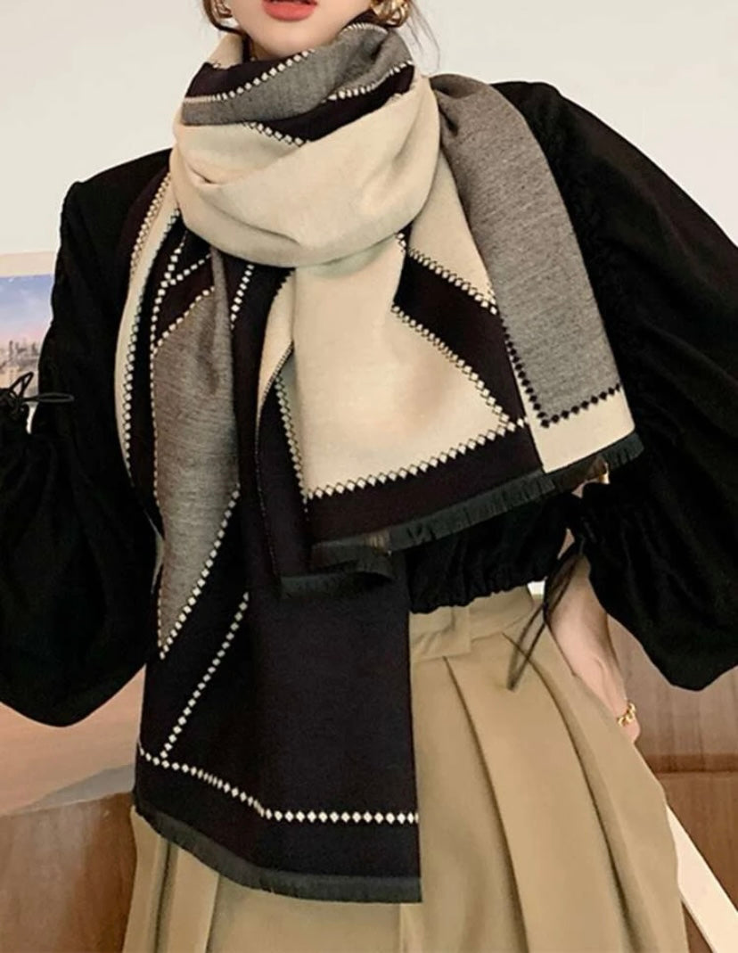 Luxe Colour Block Scarf