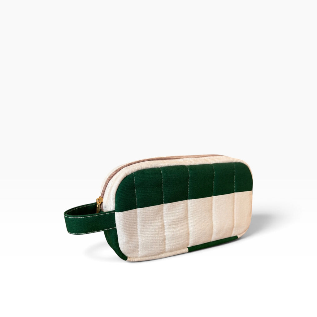 Braai South Africa | Toiletry Bag - Rugby Stripe Green