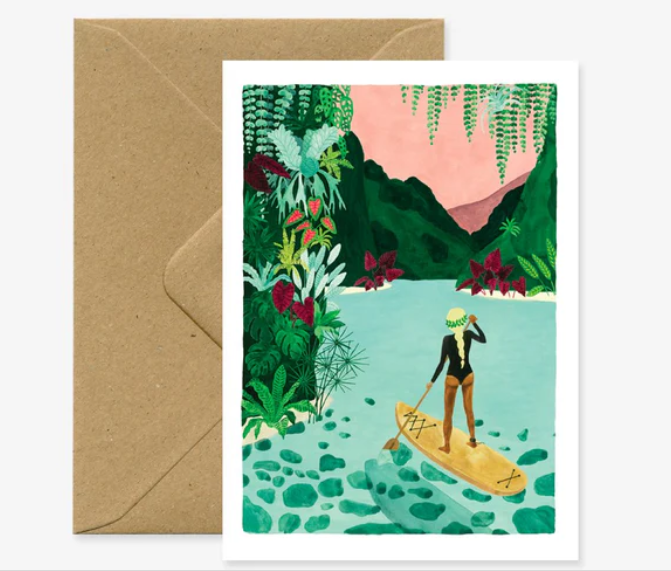 Paddle Girl Card