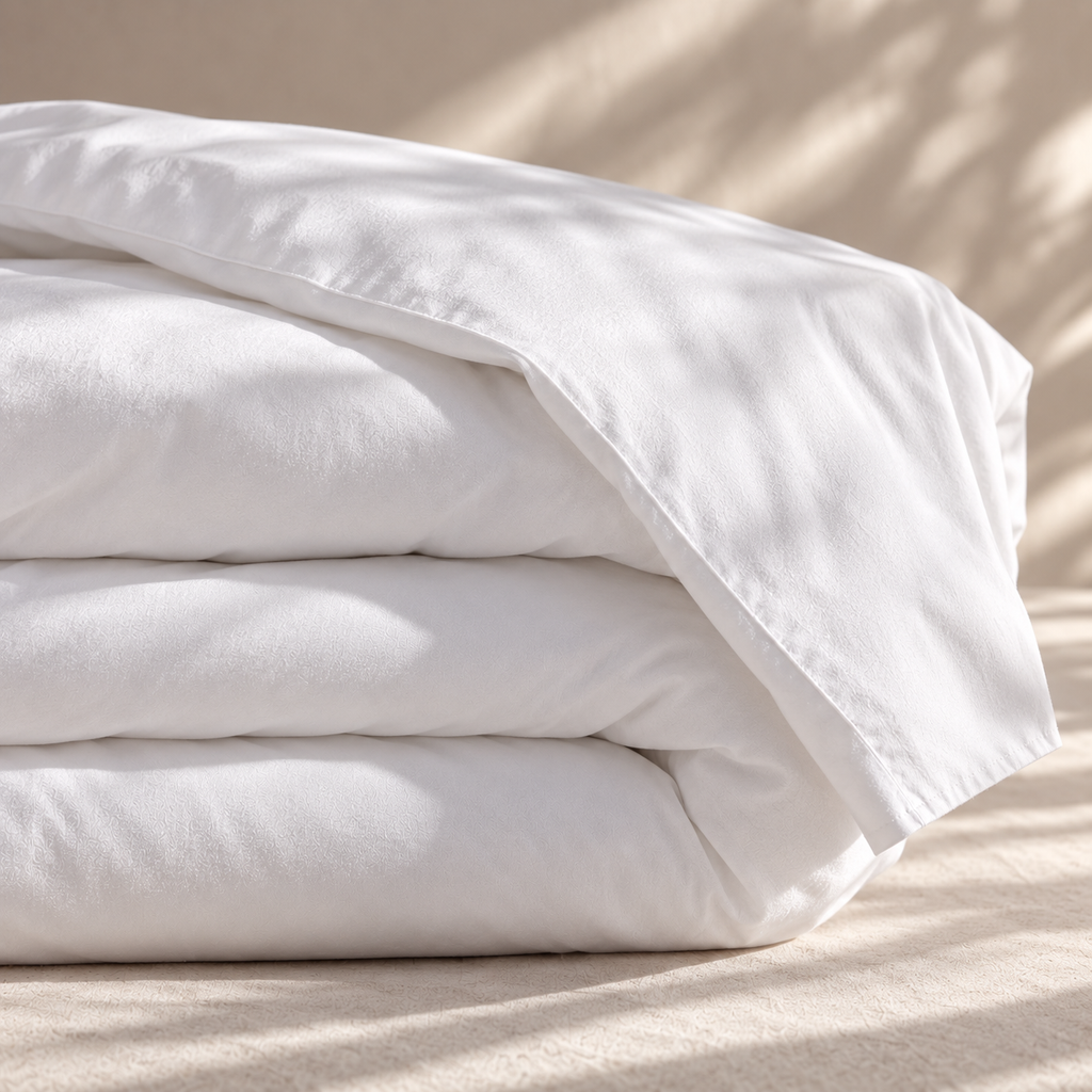 Kate Cotton | Percale White 200tc Duvet Cover Set