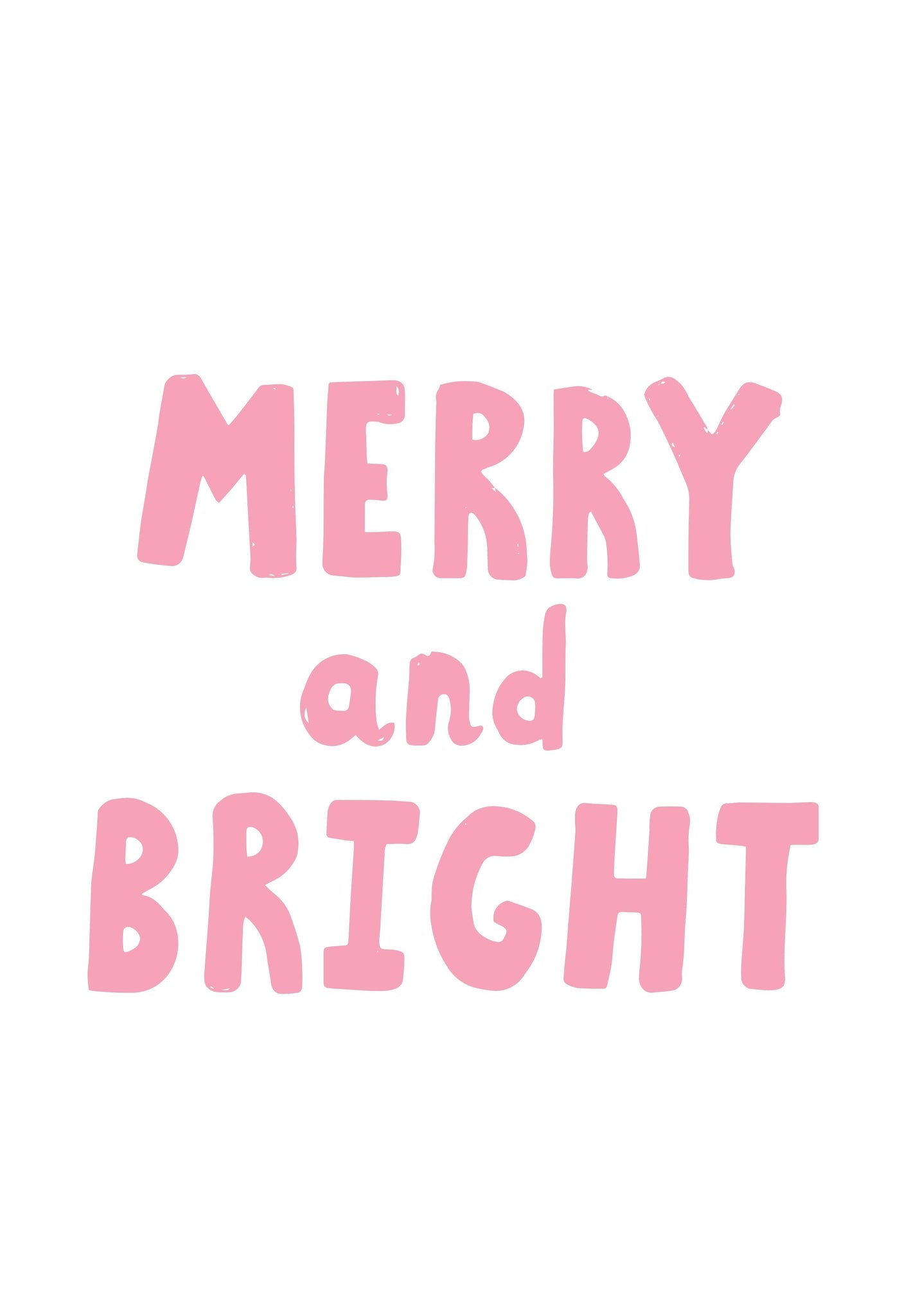 Merry and Bright Christmas Tag
