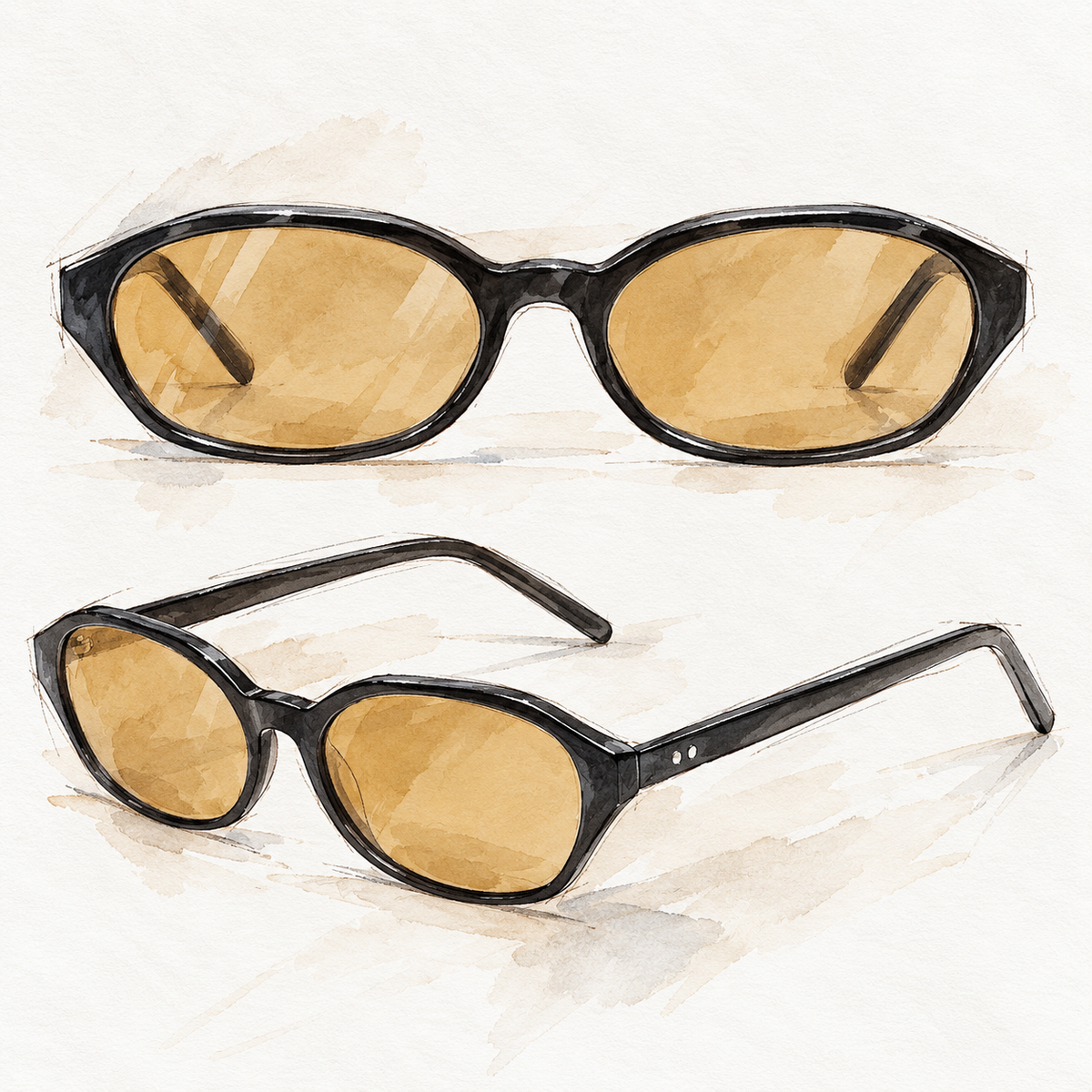 vanté 1179 sunglasses- black|amber