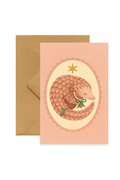 Pangolin Christmas Card