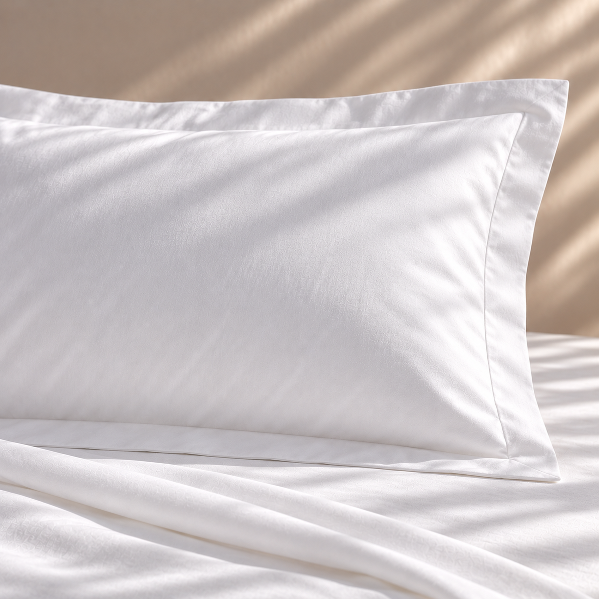 Kate Cotton |  White 200tc Percale Pillowcase