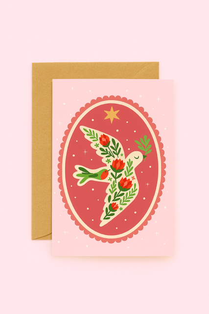 Peace Dove Christmas Card