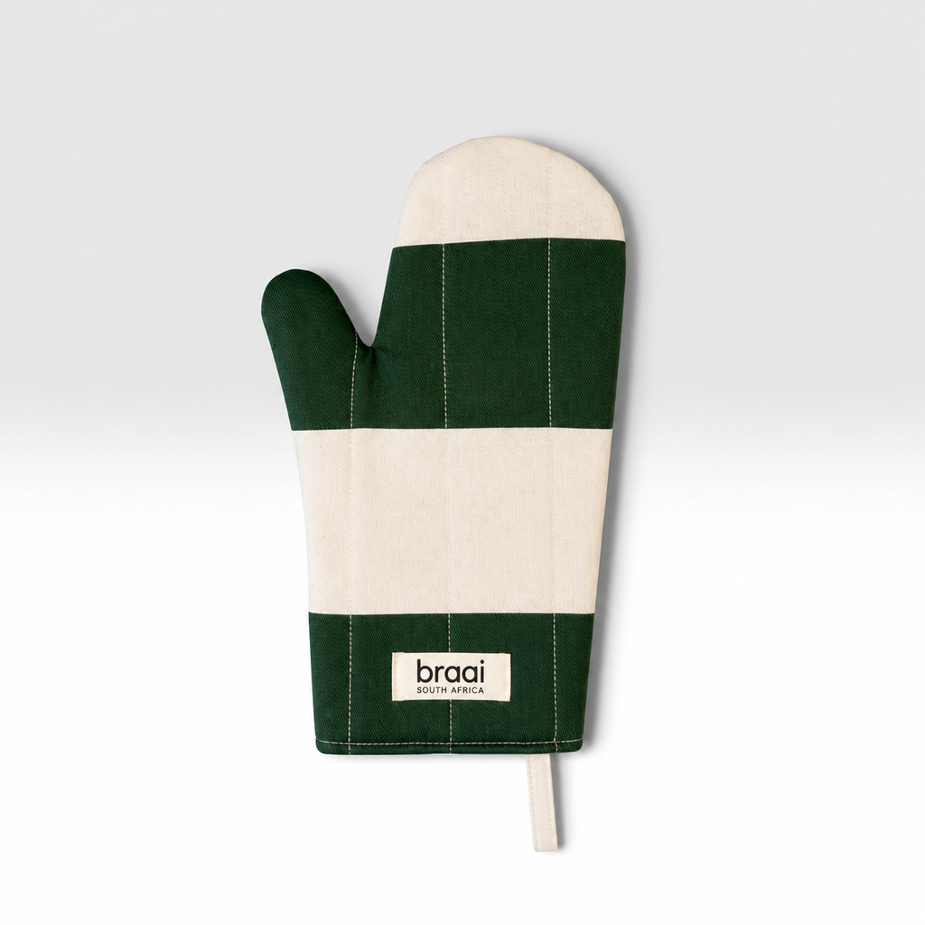 Braai South Africa | Braai Mitt - Rugby Stripe Hunters Green