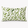 kate cotton sage leaf  30x50 scatter