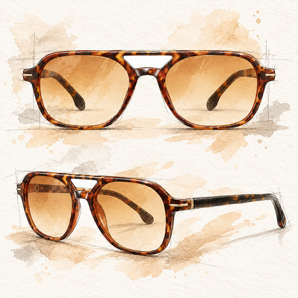 vanté 9057 polarised tortoise shell sunglasses