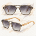 vanté 1507 polarized sunglasses - smoke|bamboo