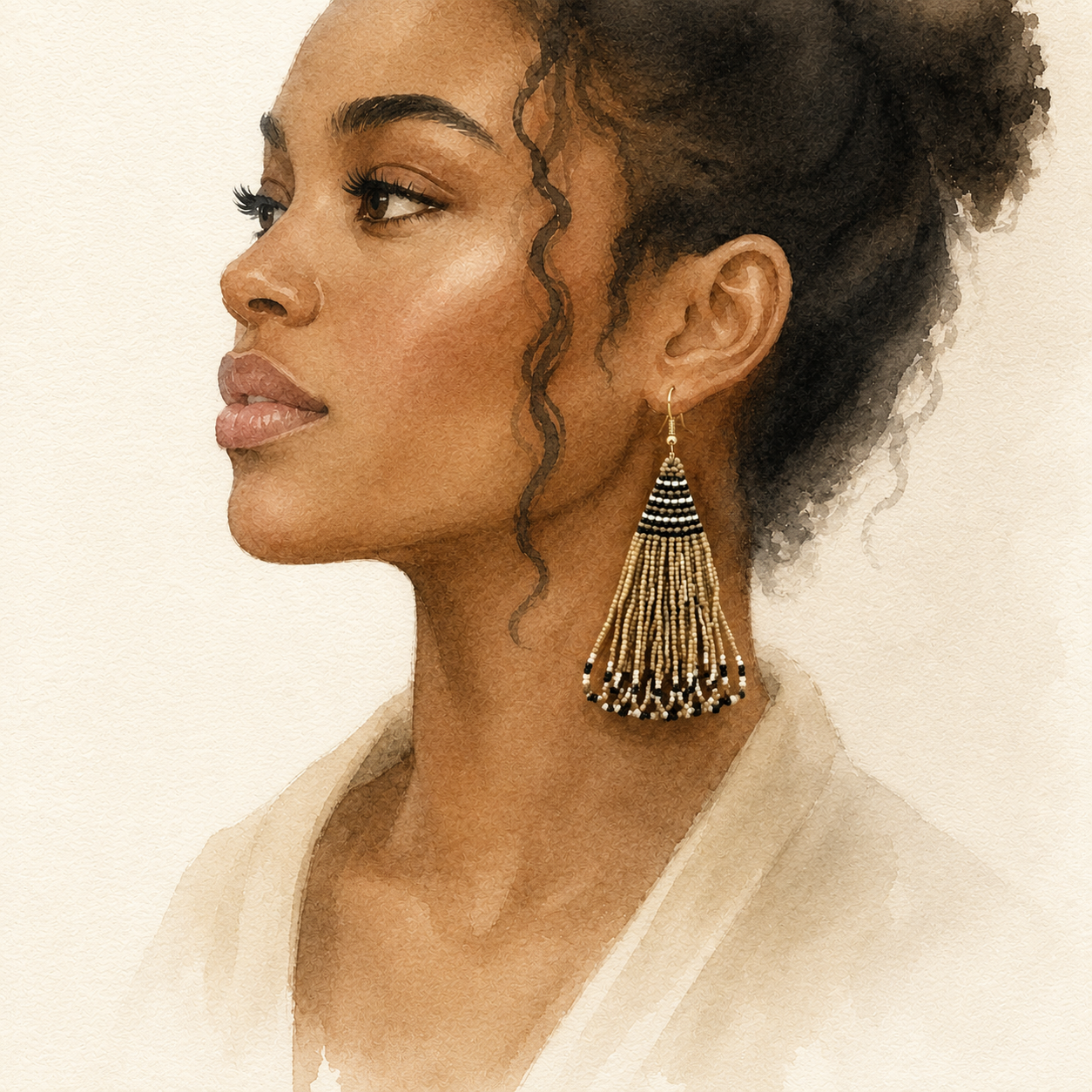 sade beaded earrings - made in sa