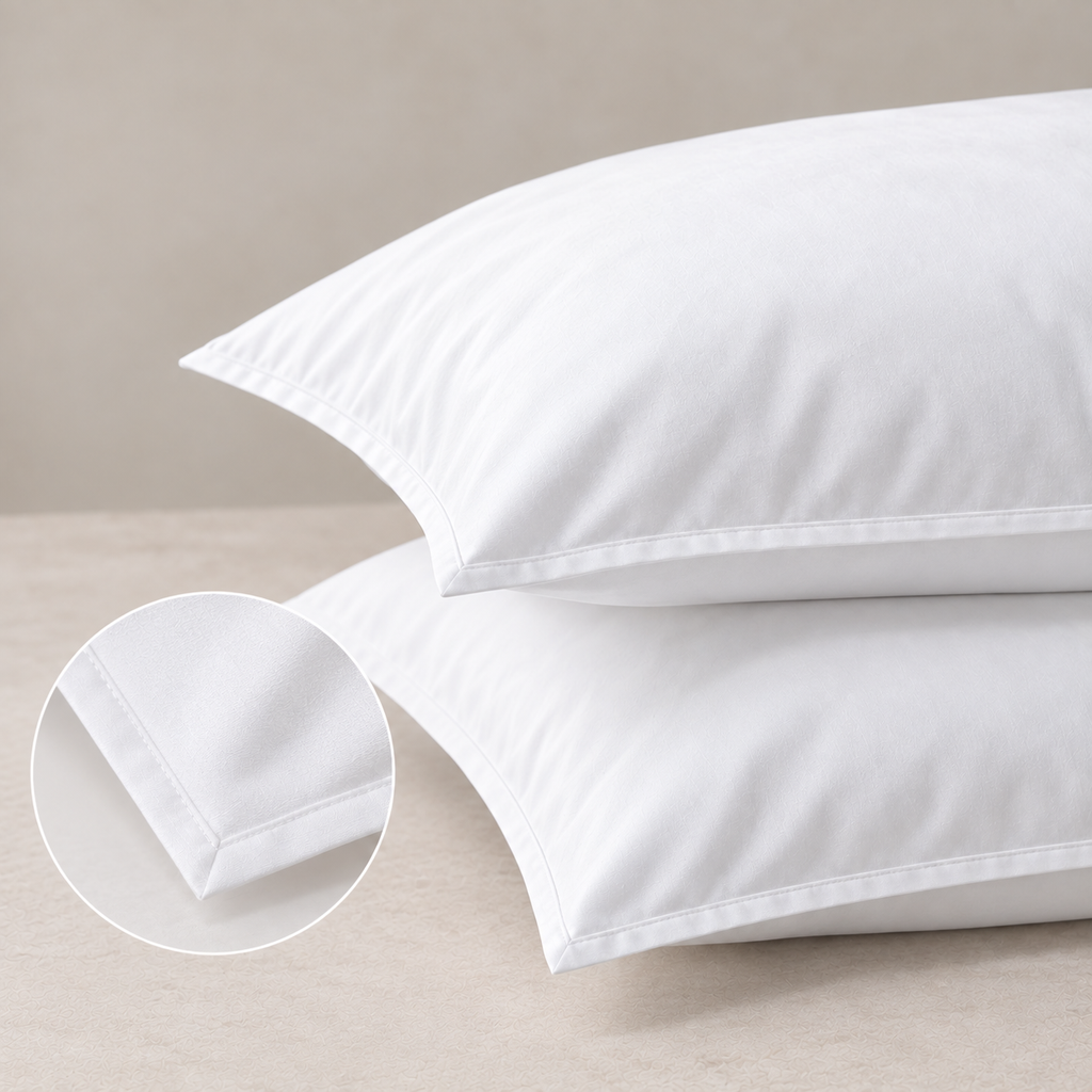 Kate Cotton White 500tc Pillowcase