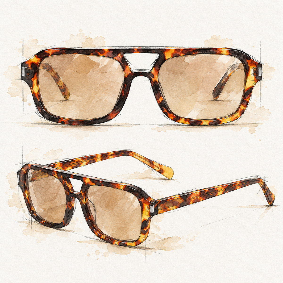 vanté 1145 tortoise shell sunglasses