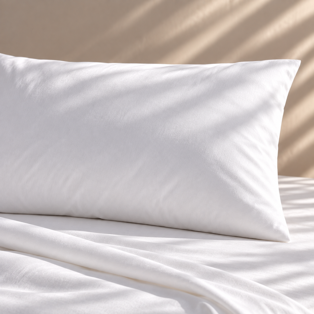 Kate Cotton |  White 200tc Percale Pillowcase
