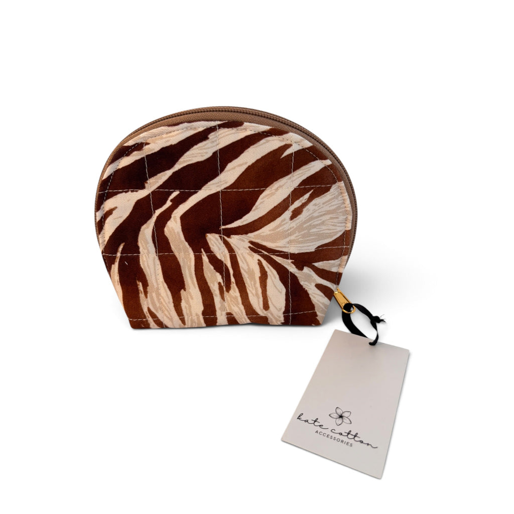 kate cotton arch cosmetic bag - oud oasis