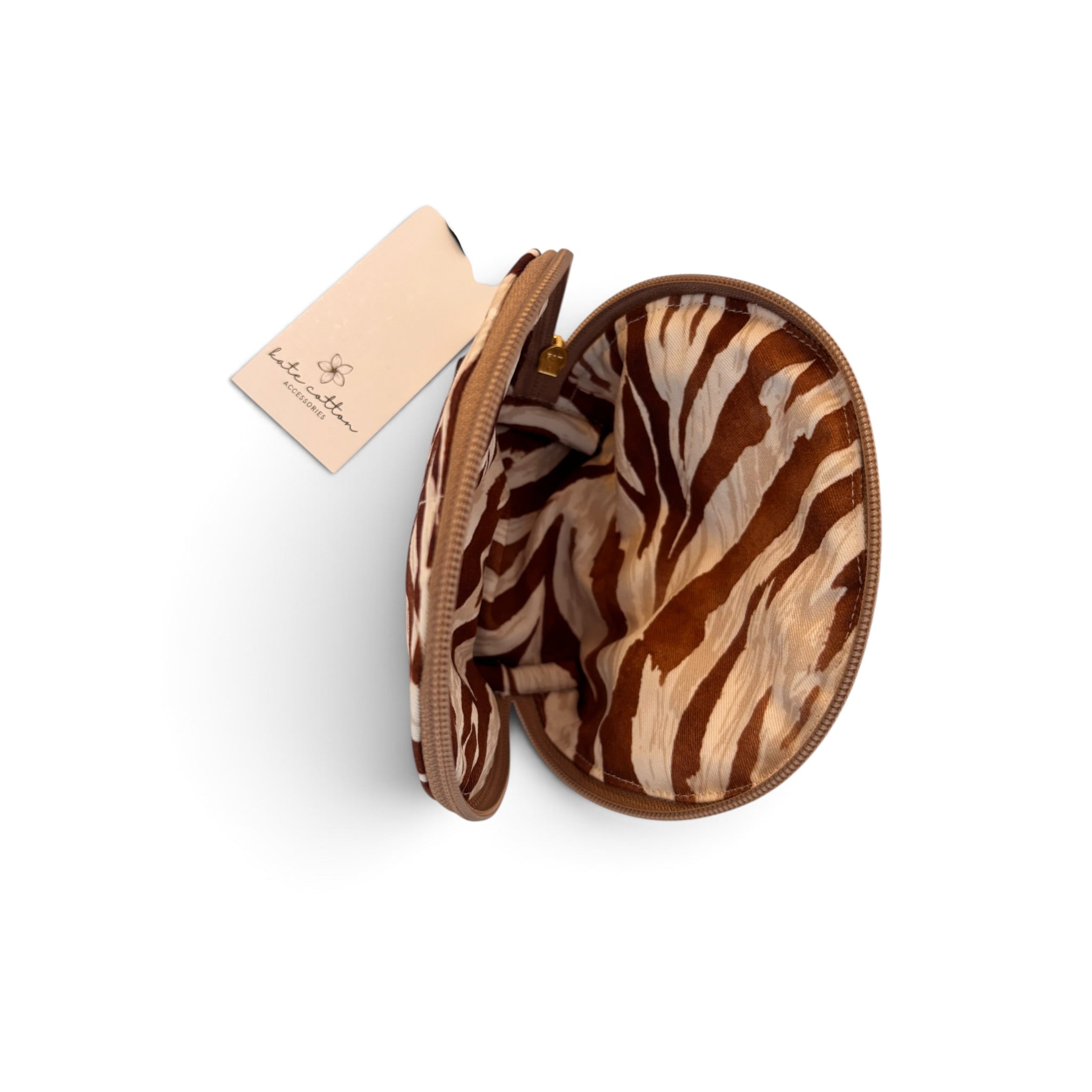 kate cotton arch cosmetic bag - oud oasis