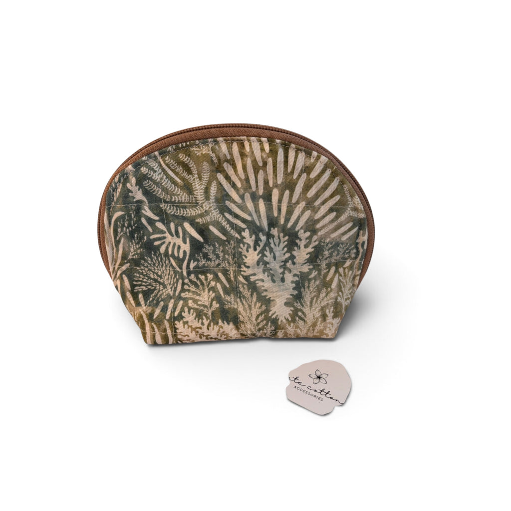 kate cotton arch cosmetic bag - ocean breeze