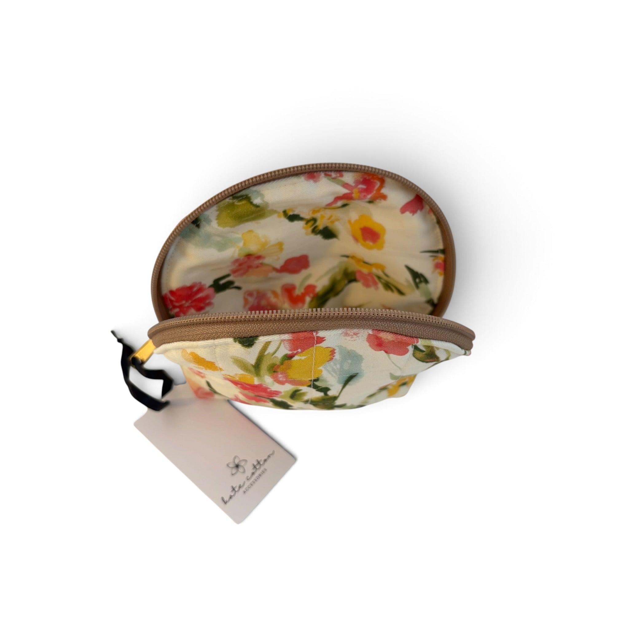 kate cotton arch cosmetic bag - peony rose
