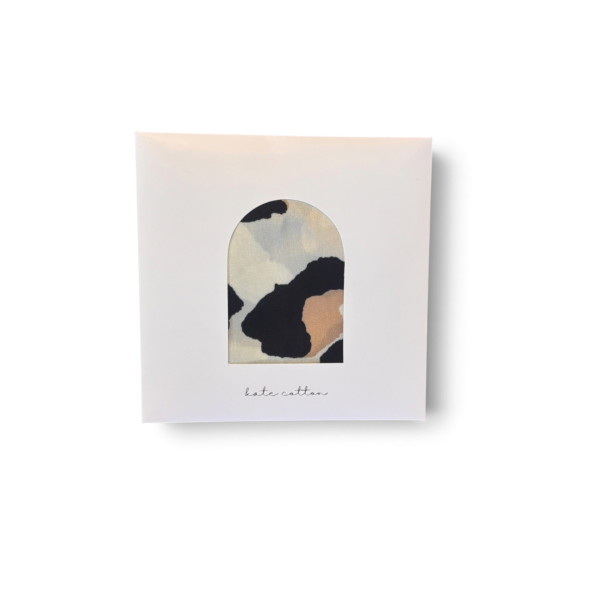 animal print bandana scarf - cream