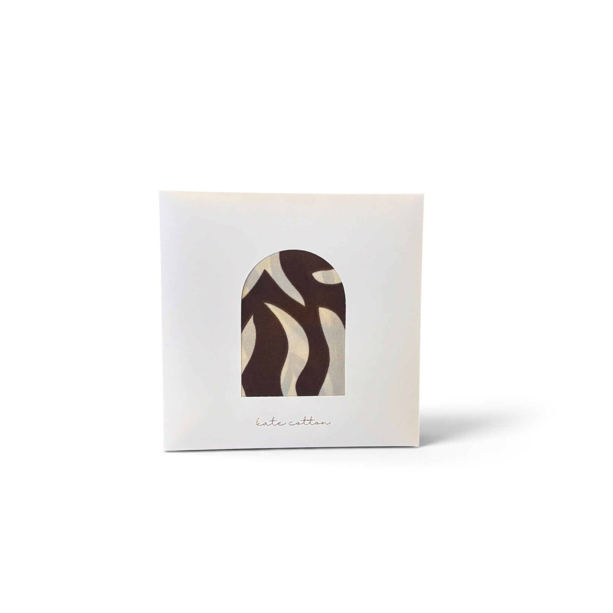 striped zebra scarf - brown