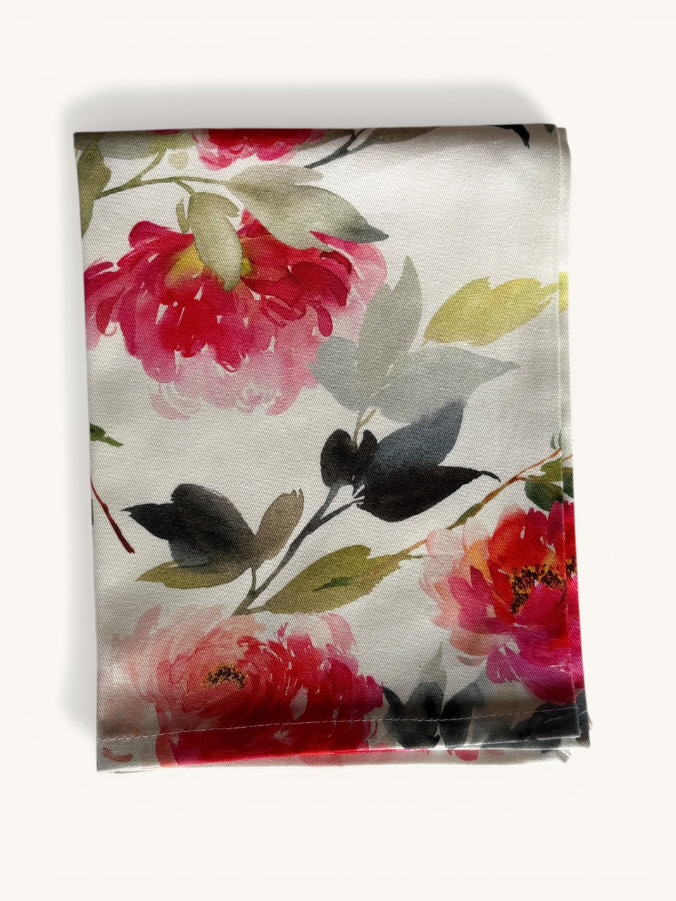 kate cotton peony rose kitchen tea towel - 100% cotton