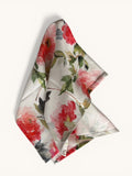 kate cotton peony rose kitchen tea towel - 100% cotton