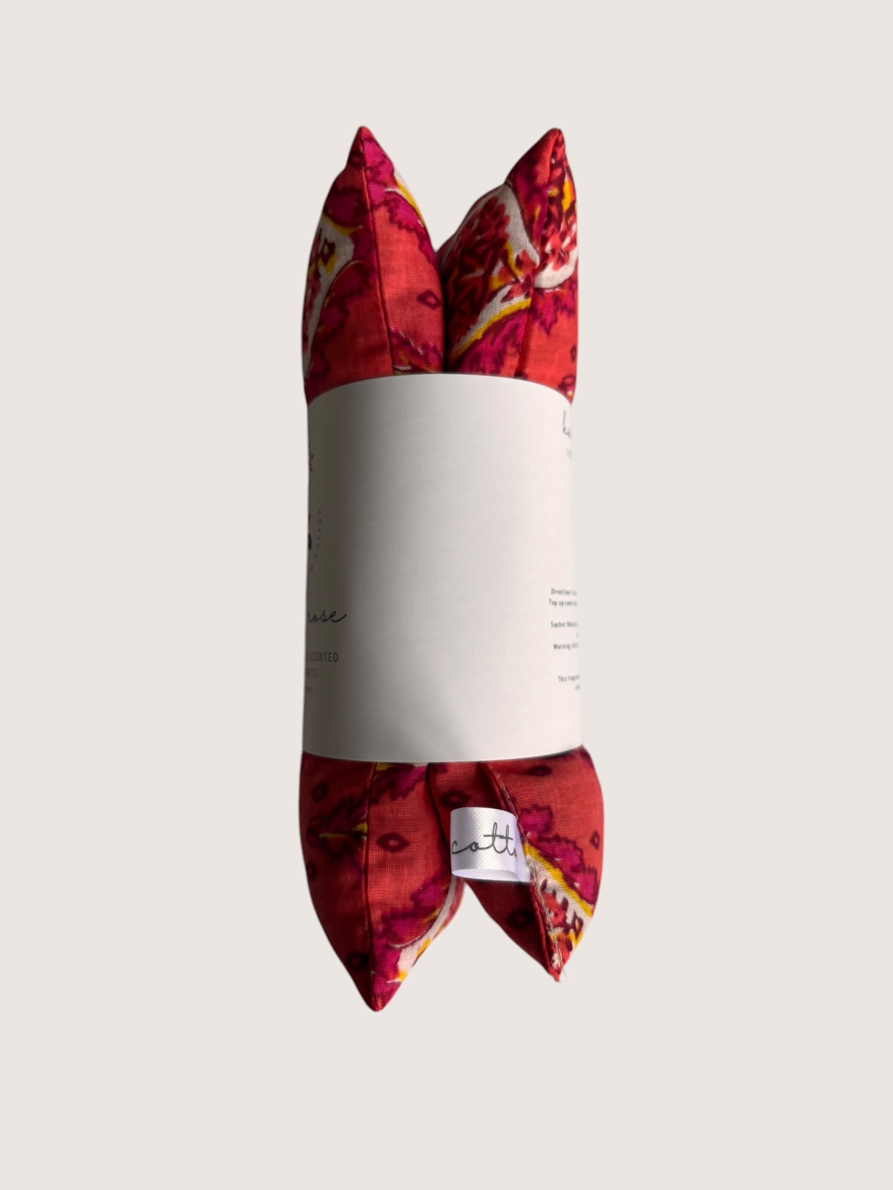 kate cotton peony rose vintage style scented sachets - indian jaipur cotton