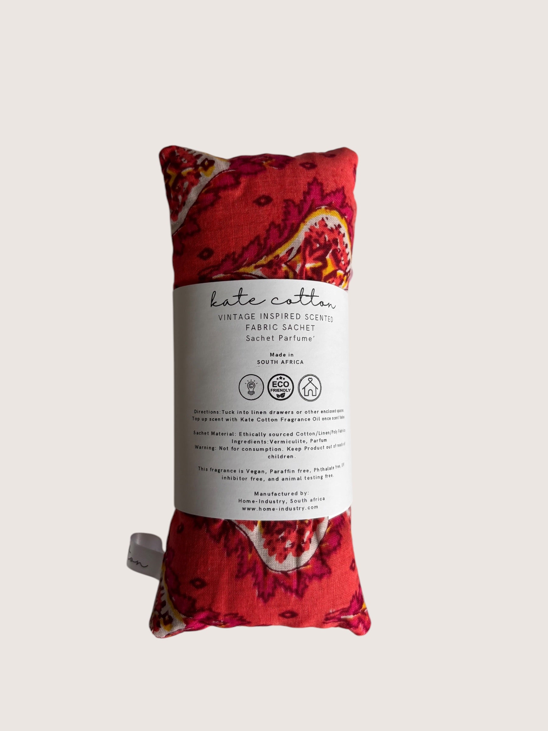 kate cotton peony rose vintage style scented sachets - indian jaipur cotton