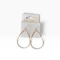 Olivia Hoop Earrings - White