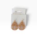 nikki bead Earrings - pink