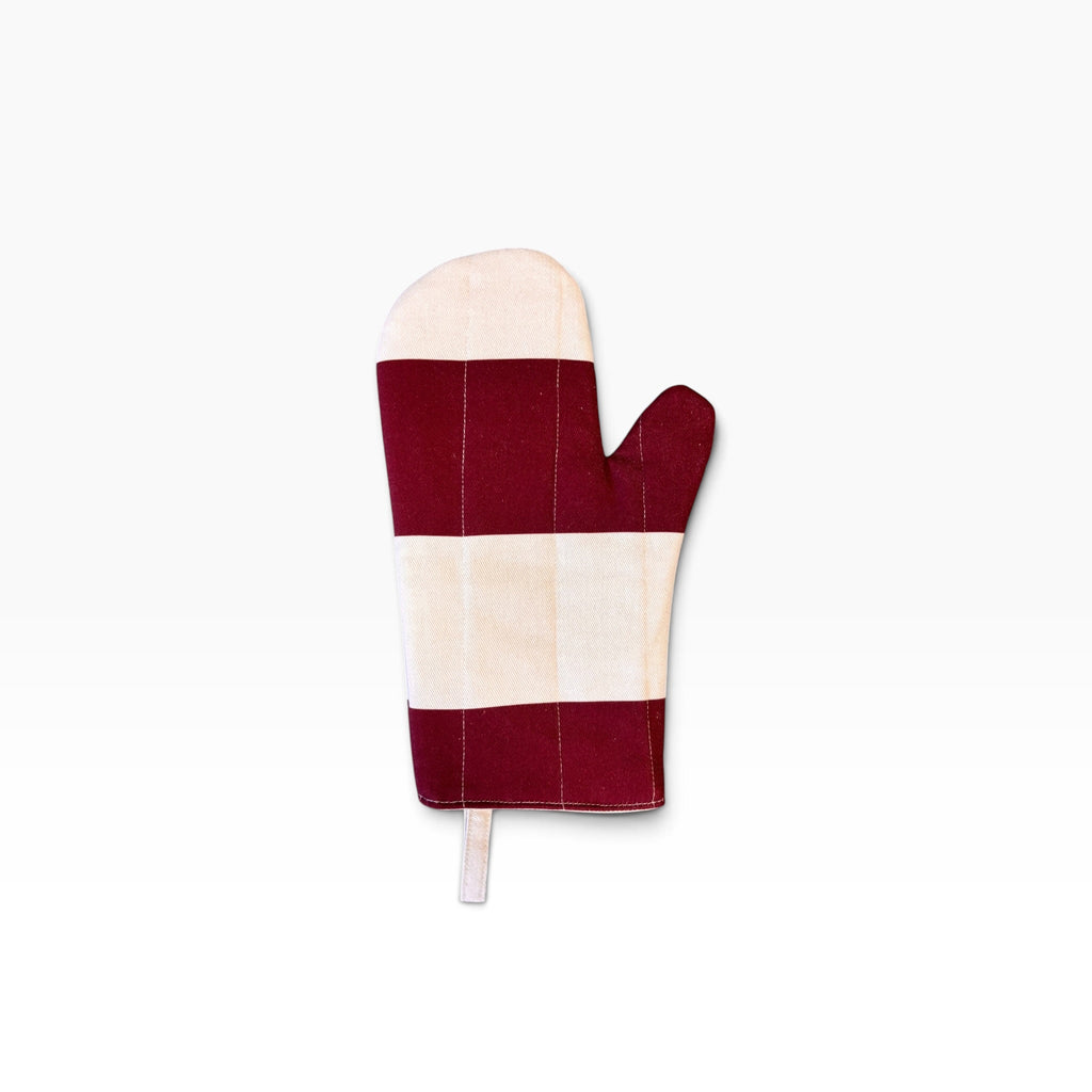 Braai South Africa | Braai Mitt - Rugby Stripe  Burgundy