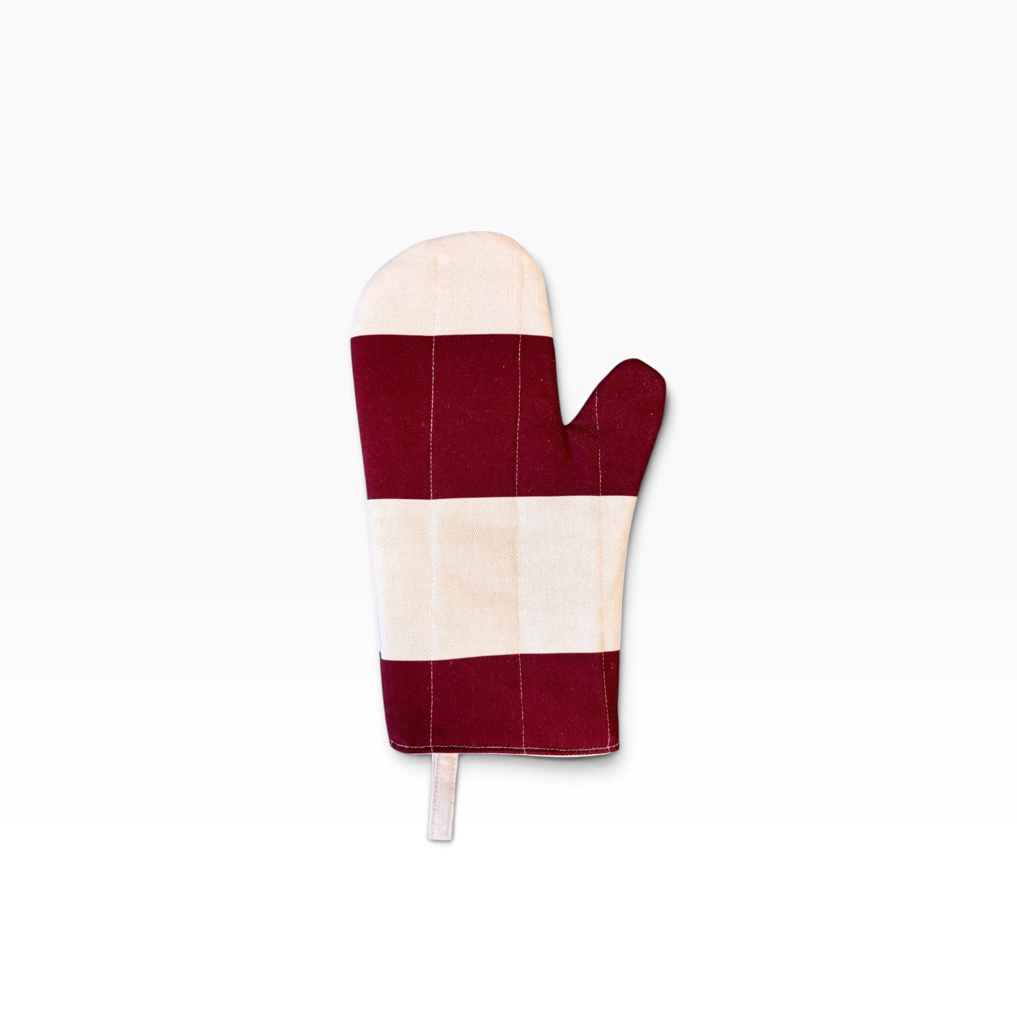 Braai South Africa | Braai Mitt - Rugby Stripe  Burgundy