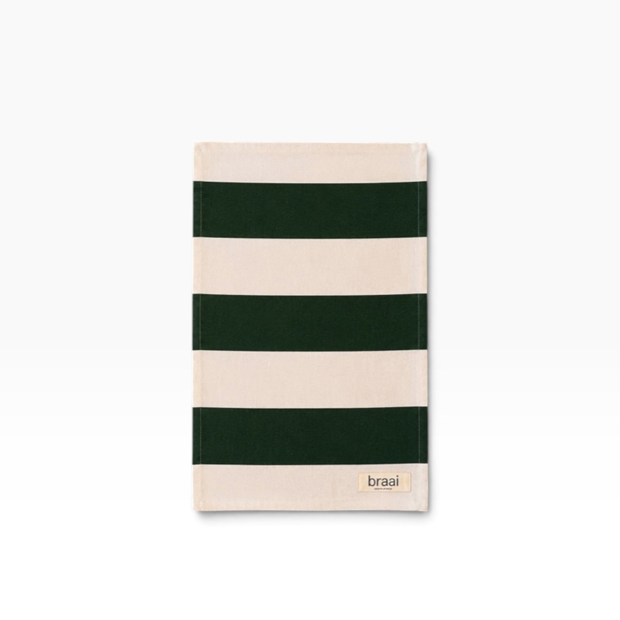 Braai South Africa | Braai Cloth - Rugby Stripe Hunters Green