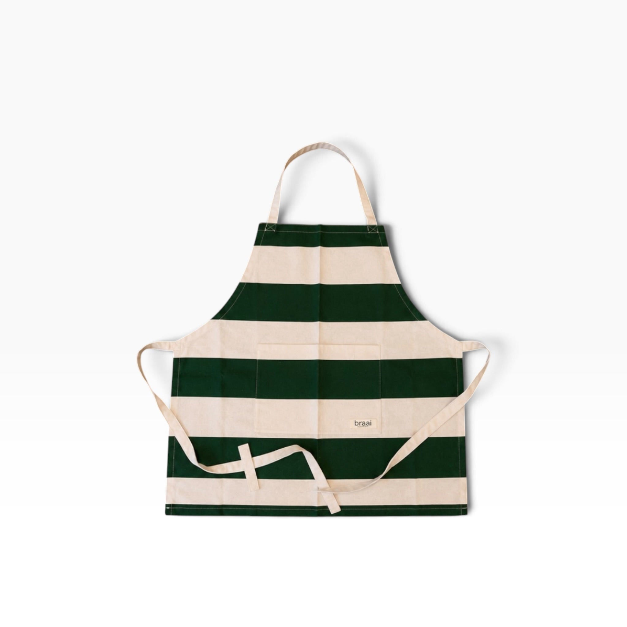 Braai South Africa | Apron - Rugby Stripe Hunters Green