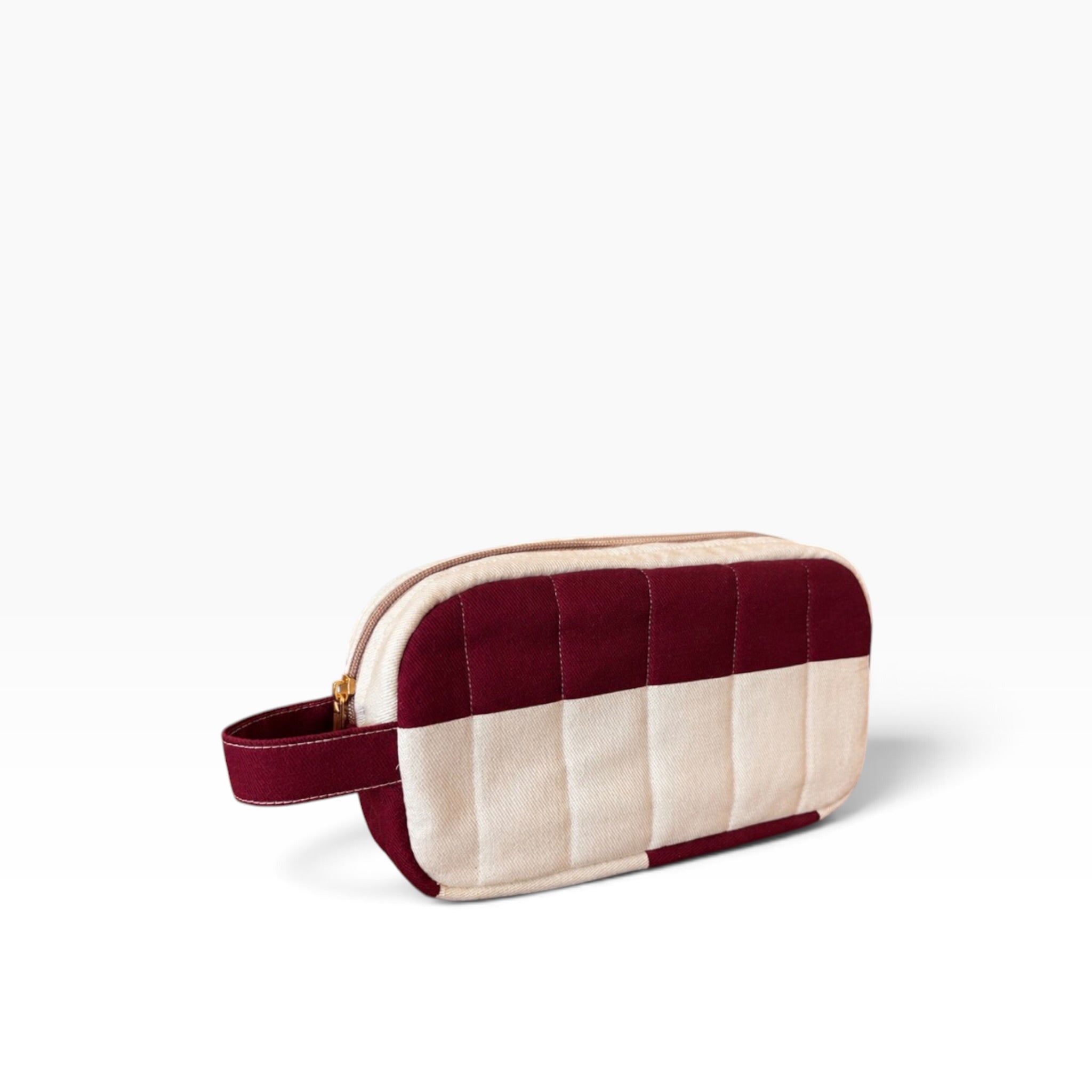 Braai South Africa | Toiletry Bag - Rugby Stripe Burgundy