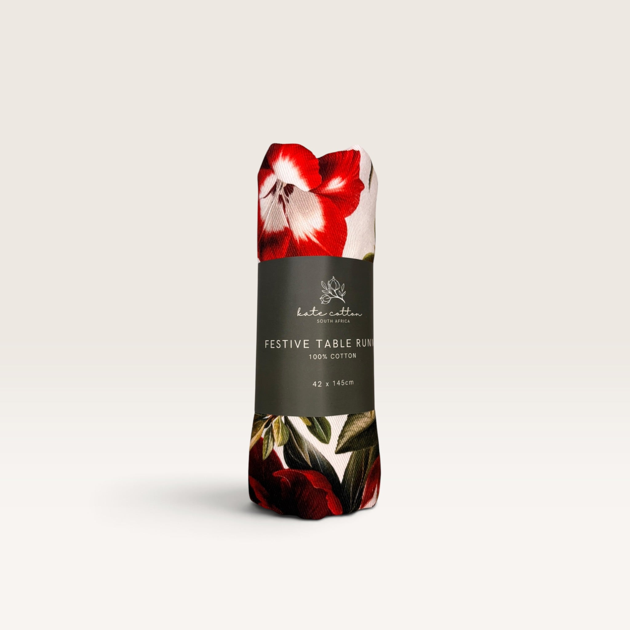 Festive Table Runner - Pomegranate Floral