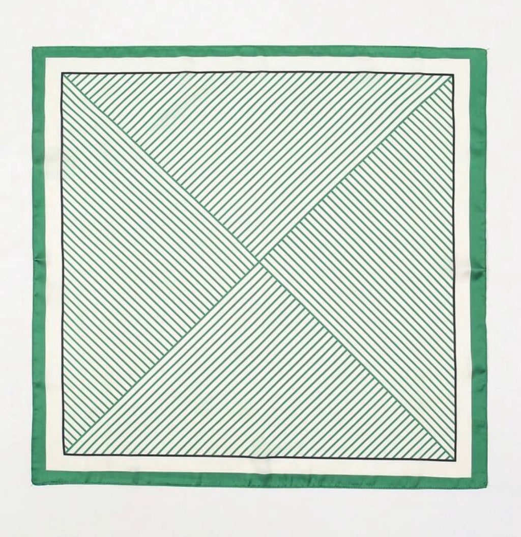 milano green bandana scarf