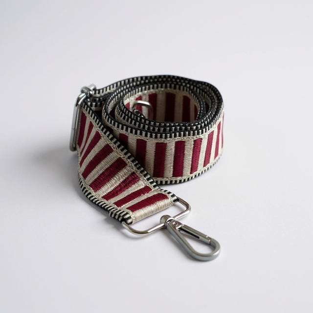 Red Stripe  Crossbody Bag Strap
