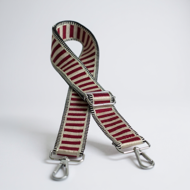 Red Stripe  Crossbody Bag Strap